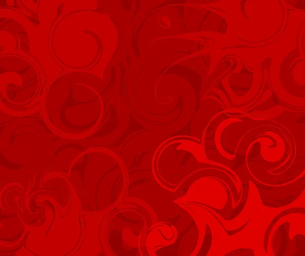 Abstrakte rote Strudel Hintergrund — Stockvektor