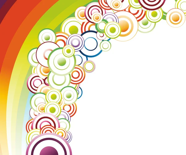 Abstracto arco iris onda fresca — Vector de stock
