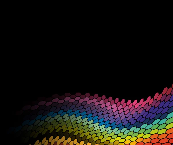 Bandiera astratta delle cellule dell'arcobaleno — Vettoriale Stock