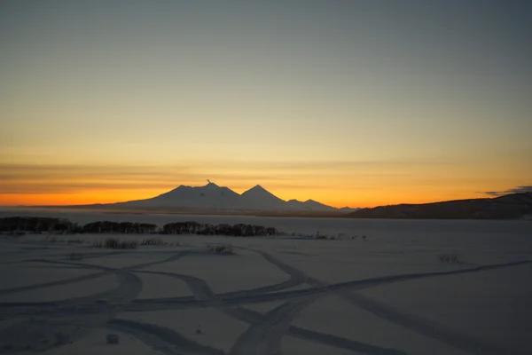 Kamchatka, vulcões — Fotografia de Stock