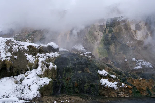 Zima w dolinie geysers1 — Zdjęcie stockowe