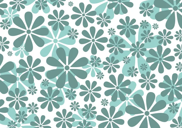 Retro daisy patroon — Stockfoto