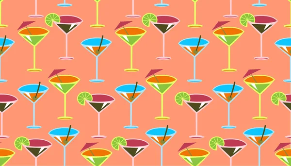 Cocktail pattern — Stock Photo, Image