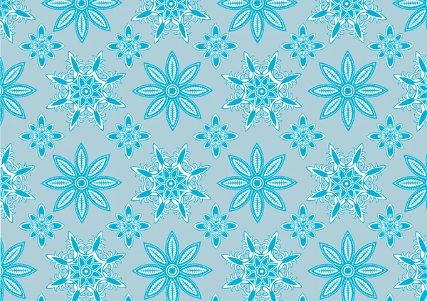 Padrão de floco de neve azul — Fotografia de Stock