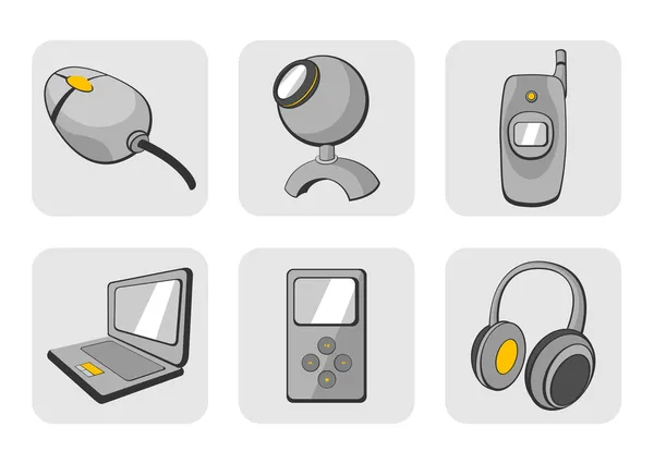 Gadgets iconos — Foto de Stock