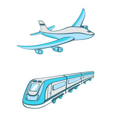 Modes of transport clipart