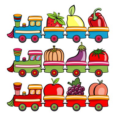 Cartoon train clipart