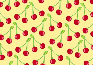 Cherry background clipart