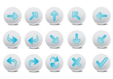 Arrow buttons clipart