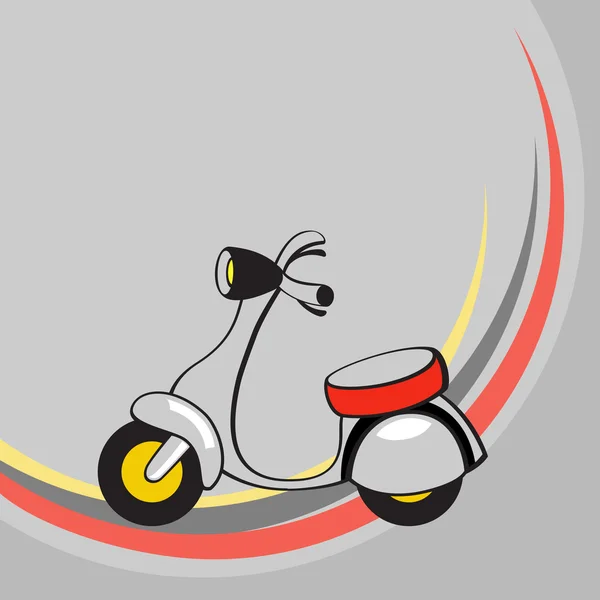 Маленький смешной скутер — стоковое фото