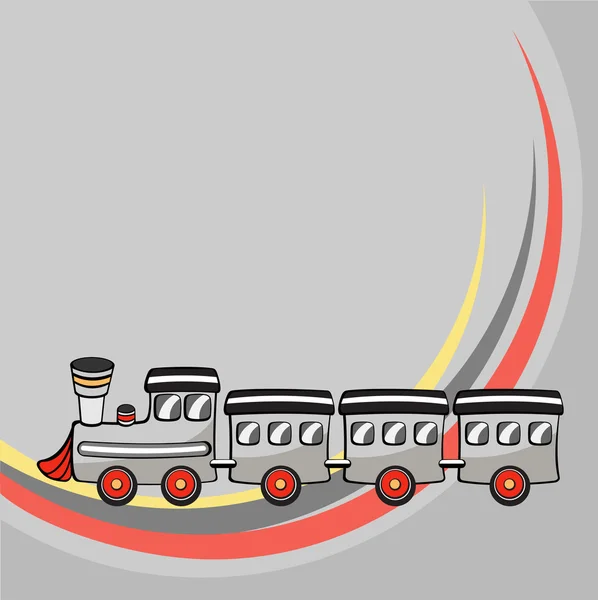 Pequeno trem engraçado — Fotografia de Stock