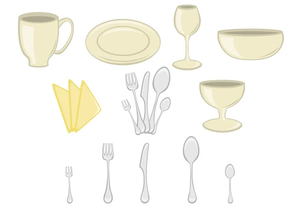 Icone utensili da cucina — Foto Stock