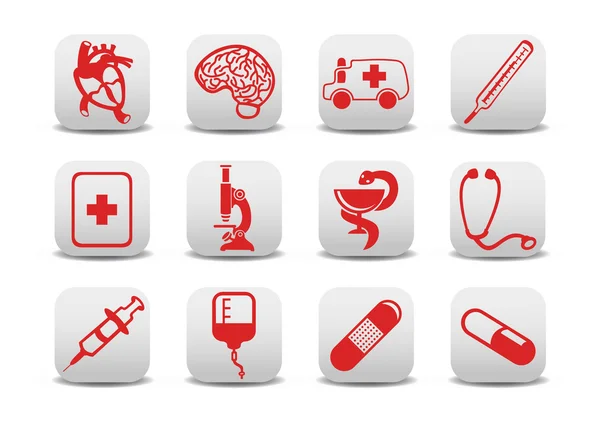 Iconos de medicina —  Fotos de Stock