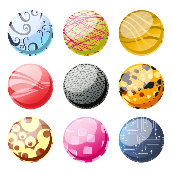 Set de bolas de decoración — Foto de Stock