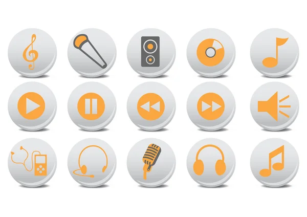 Audio buttons — Stock Photo, Image