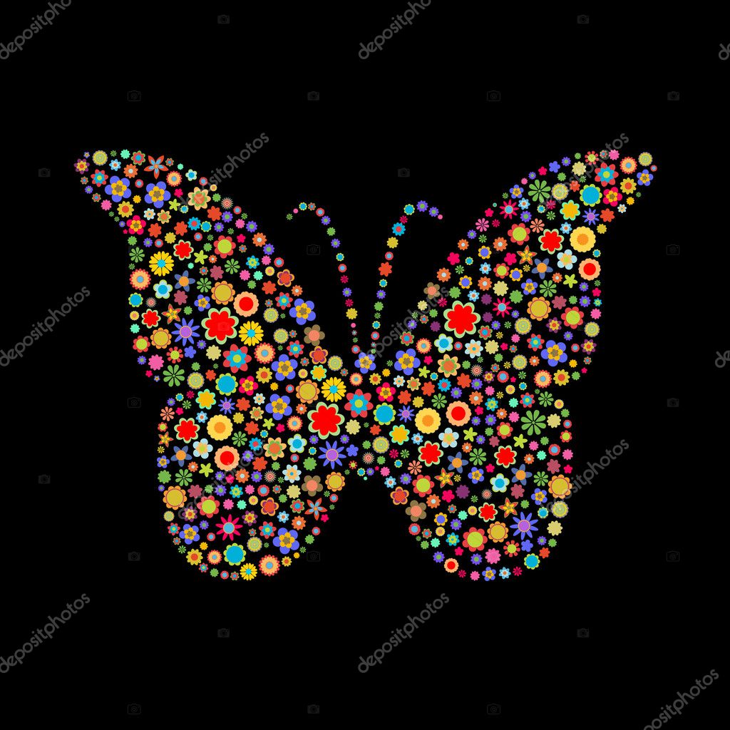 Butterfly black background Stock Photos, Royalty Free Butterfly black  background Images | Depositphotos