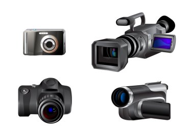 video ve fotoğraf kamera simgeler