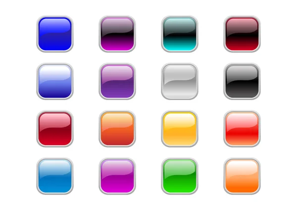 Square buttons — Stock Photo, Image