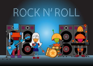 Robots band clipart