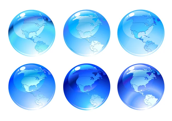 Globe icons — Stock Photo, Image