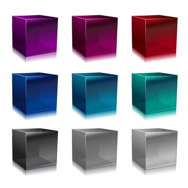Кубики скляні — стокове фото