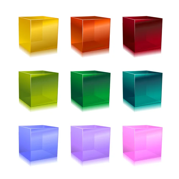 stock image Glass cubes
