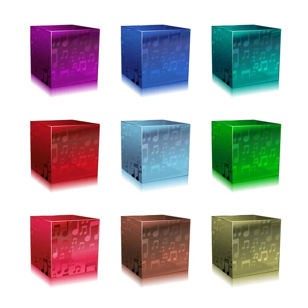 Кубики скляні — стокове фото