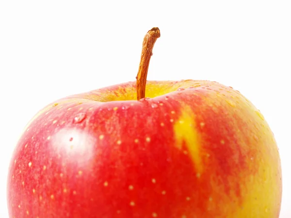 Reifer Apfel auf weißem Hintergrund — Stockfoto
