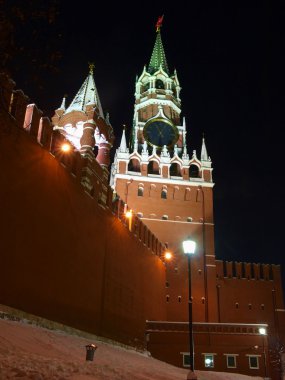 Moskova kremlin Spassky Kulesi.