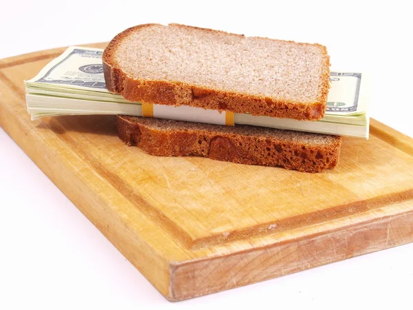 "Um sanduíche monetário " — Fotografia de Stock