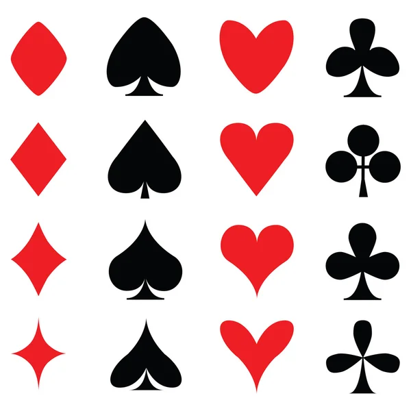 Cores para jogar cartas —  Vetores de Stock