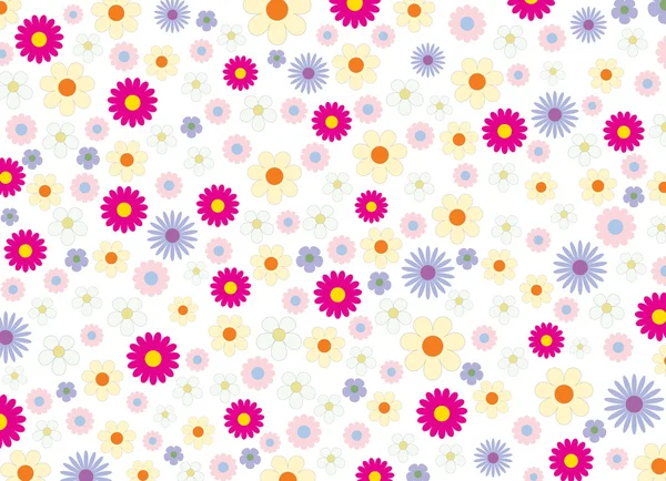 Summer_flowers_background — Stockový vektor