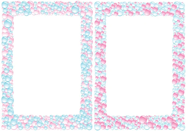 Pink_blue_square_drops_background — Stockový vektor
