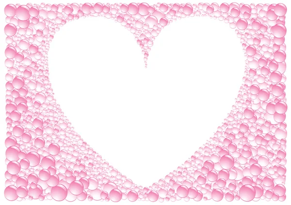 Pink_frame_heart — Stockvector