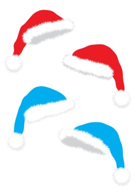 Christmas caps clipart