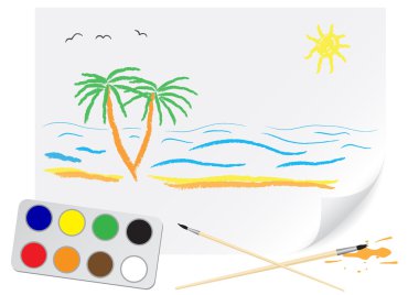 Drawing summer clipart