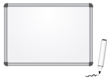 Magnetic marker board clipart