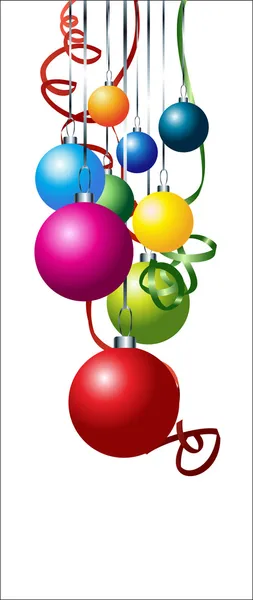Renkli vektör Noel topları kümesi — Stok Vektör