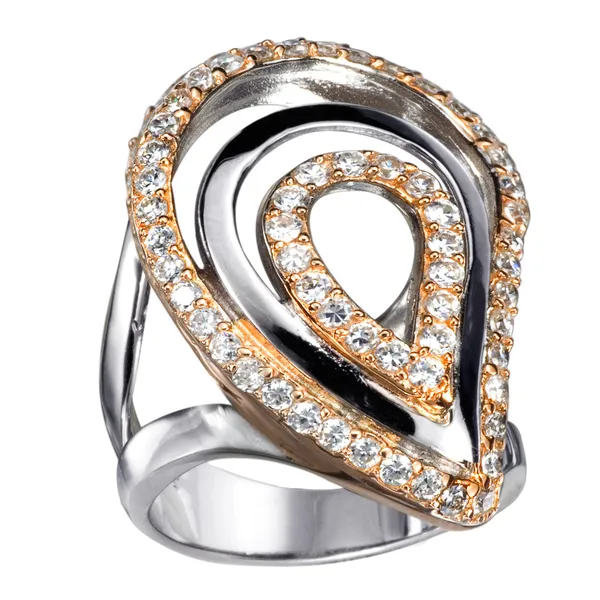 고립 된 보석 반지 — 스톡 사진
