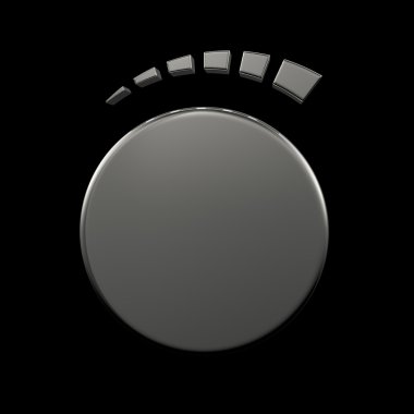 3D Volume knob clipart