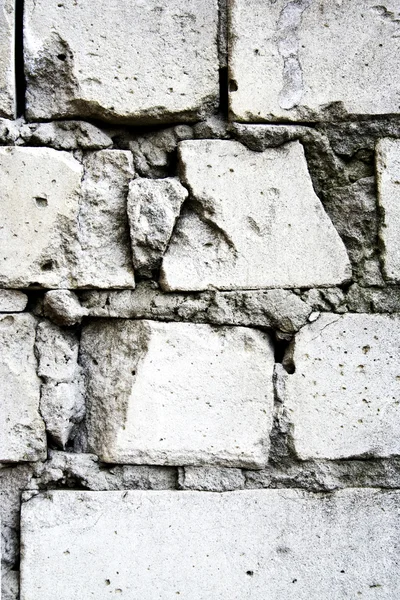 Tekstura ściany z białej cegły — Zdjęcie stockowe