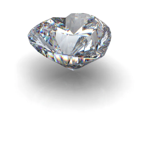 3D Brillantschliff Diamant — Stockfoto