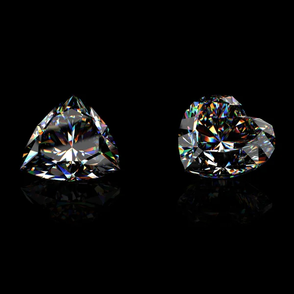 3d brilliant cut diamond — Φωτογραφία Αρχείου