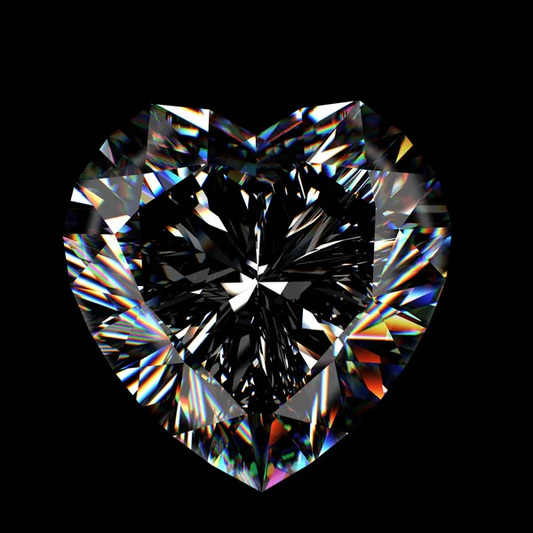 3d блискучий вирізаний алмаз — стокове фото