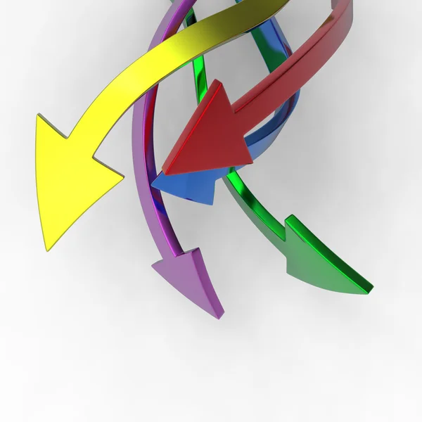 Frecce colorate — Foto Stock