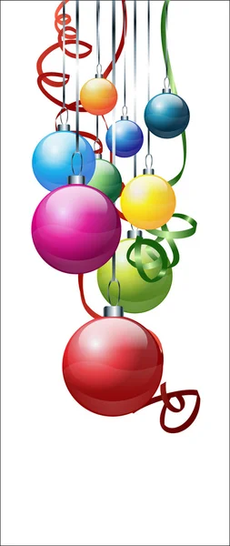 Renkli Noel baloları seti — Stok fotoğraf
