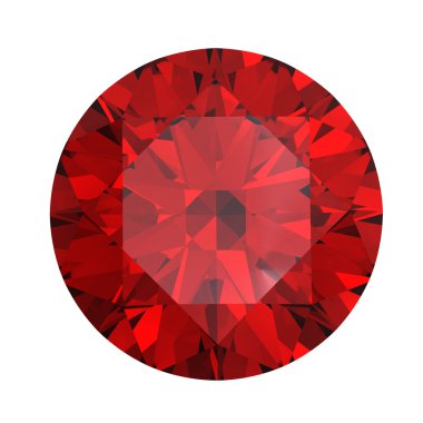 yuvarlak şekilli garnet Red