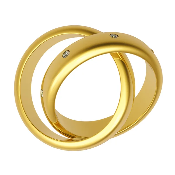 3D-gold wedding ring — Stockfoto