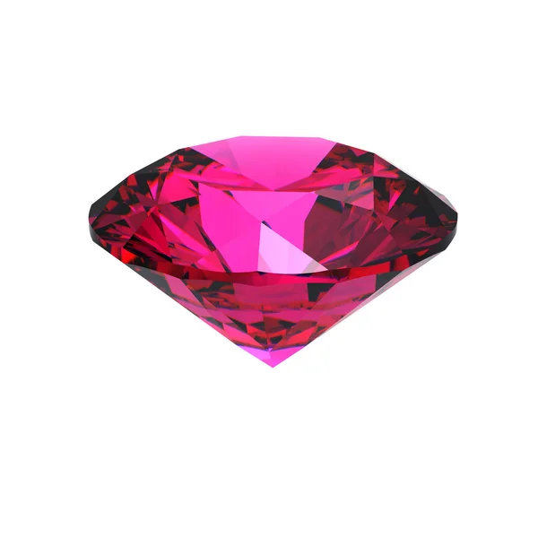 Red heart shaped ruby — Stock Photo, Image