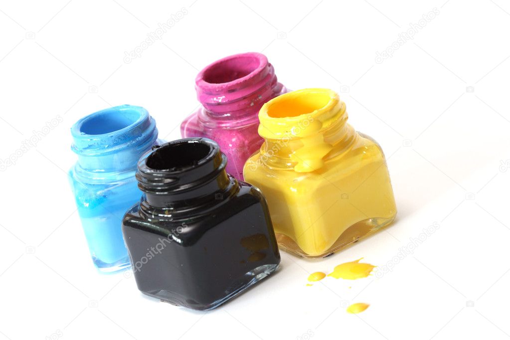 CMYK paint buckets